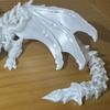 Dragon Imprimat 3D cu Aripi Strălucitor în Întuneric Model de Dragon Flexibil Articulat Jucărie Animal Fidget pentru Decor Masă Acasă Birou