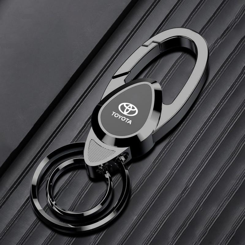 

Car Metal Keychain Ring Zinc Alloy Chain Key For Toyota Hilux Aygo Yaris Ractis Corolla Camry CHR Auris Tacoma Cruiser Accessory