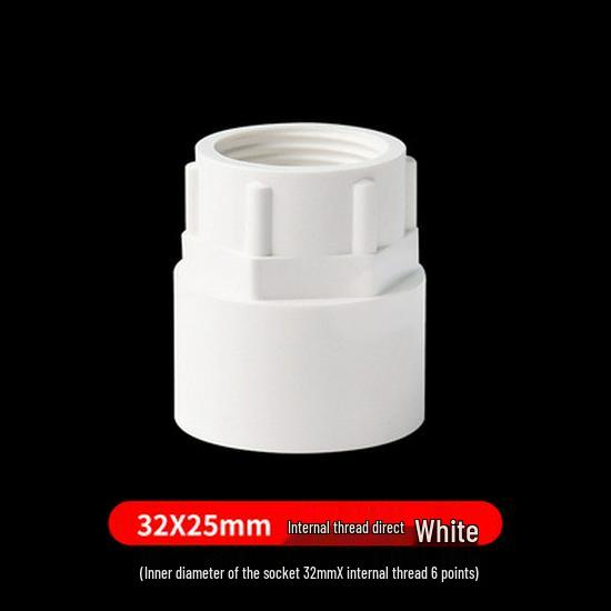 PVC Female Thread Straight Through Connector (Sizes: 20-110)