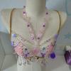 European Handmade Beaded Tassel Body Chain Vest for Women - Beach Party Strappy Chest Chain