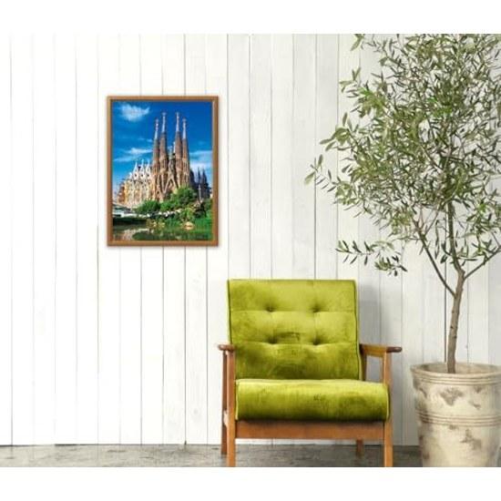 Apple One Puzzle 500-255 Sagrada Familia Kathedrale (Spanien) 500 Stück Hergestellt in Japan 5338 cm Weltkulturerbe Antonio Gaudí 100 Jahre nach seinem Tod
