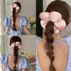 Handmade Flower Hair Tie Cotton Hair Bands Women Fashion Accessories Hair Scrunchies Ponytail H E8J6