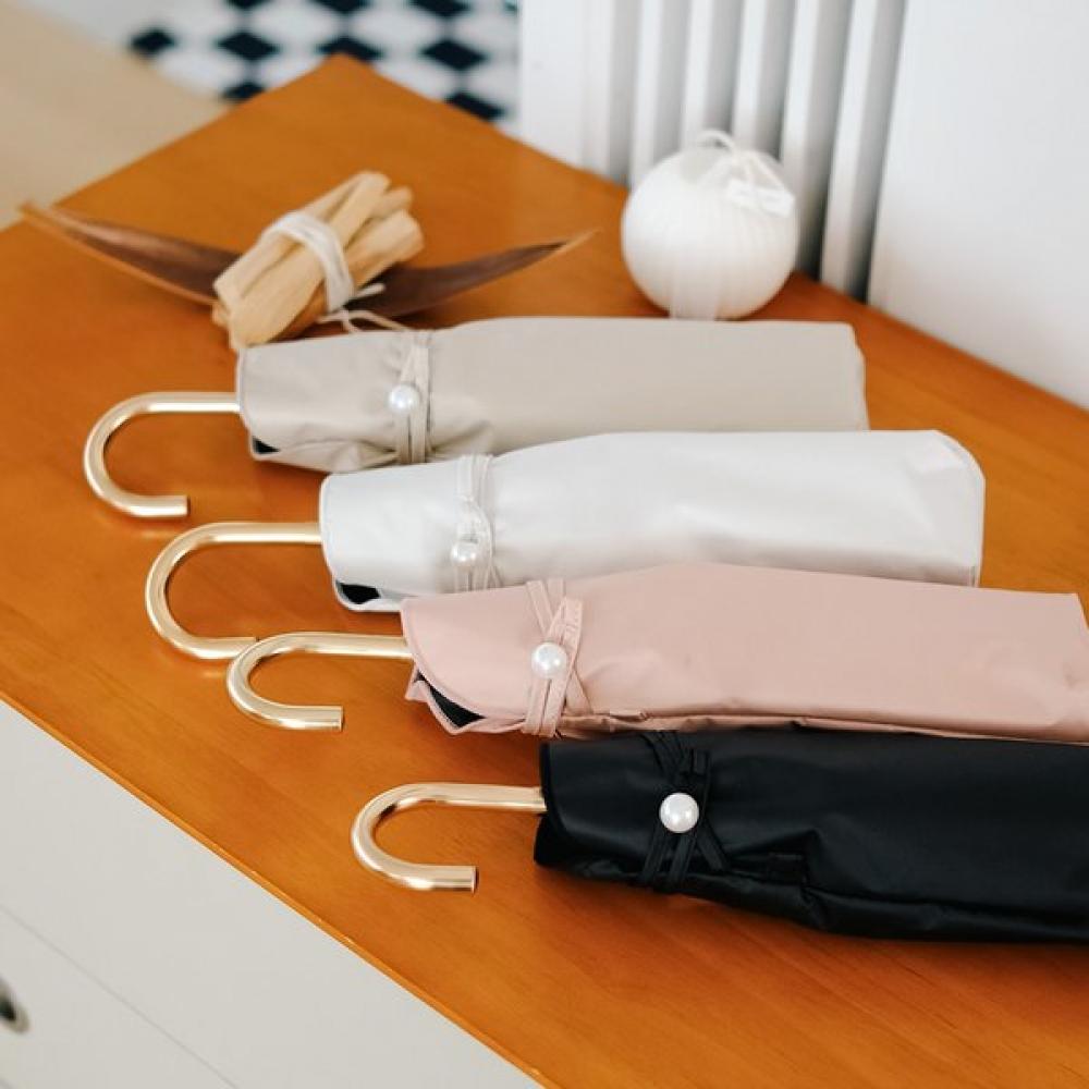 Wpc Pearl Dome Folding Umbrella Uv Protection Model 801 15924 102 beige
