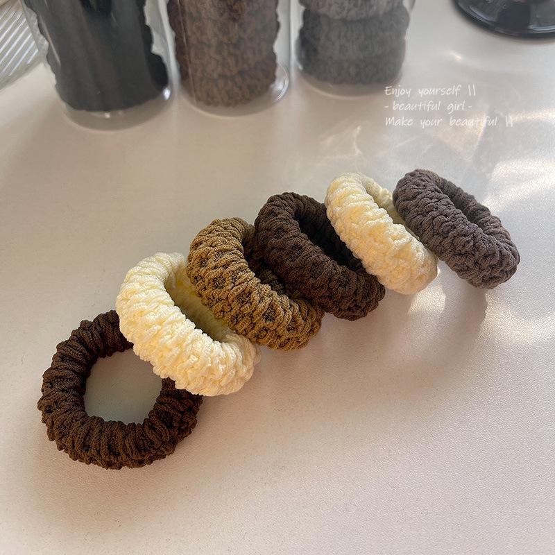 

Милая повязка на голову в виде шарика осень/зима: Женская эластичная бесшовная резинка для волос, модный аксессуар для конского хвоста. F1234