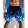 Men's 3D Digital Print Fashion Casual Shorts, Comfortable and Breathable, Suitable for Outdoor Sports, Trendy Design