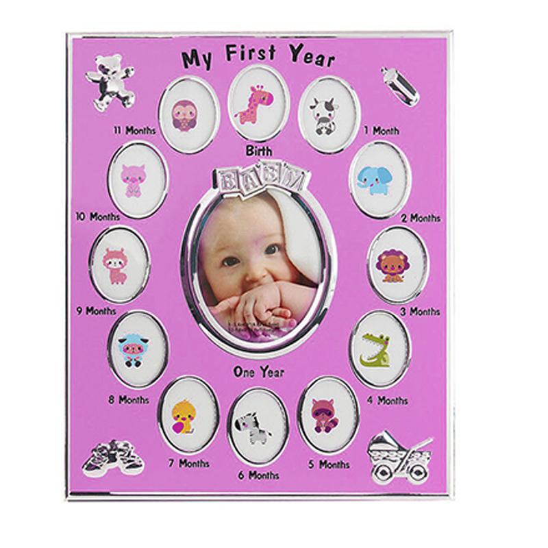 Baby First Year Keepsake Picture Phot Alloy Multi Picturs for Home Decor Alloy Ornament Home Decor