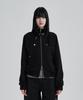 Illio Black Highneck Jersey Blouson