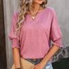 Summer Fashion Women Solid Casual Loose Blouses Vintage Oversized Shirts Elegant Youth Female Tops