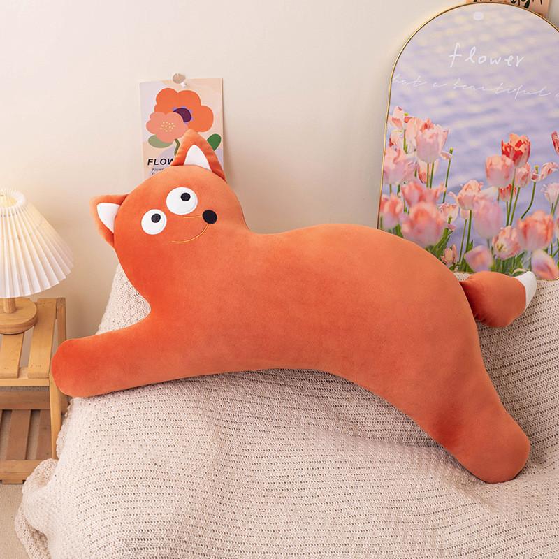 Cute Fox Crocodile Elephant Cat Cartoon Animal Designs Soft Plush Pillow Lumbar