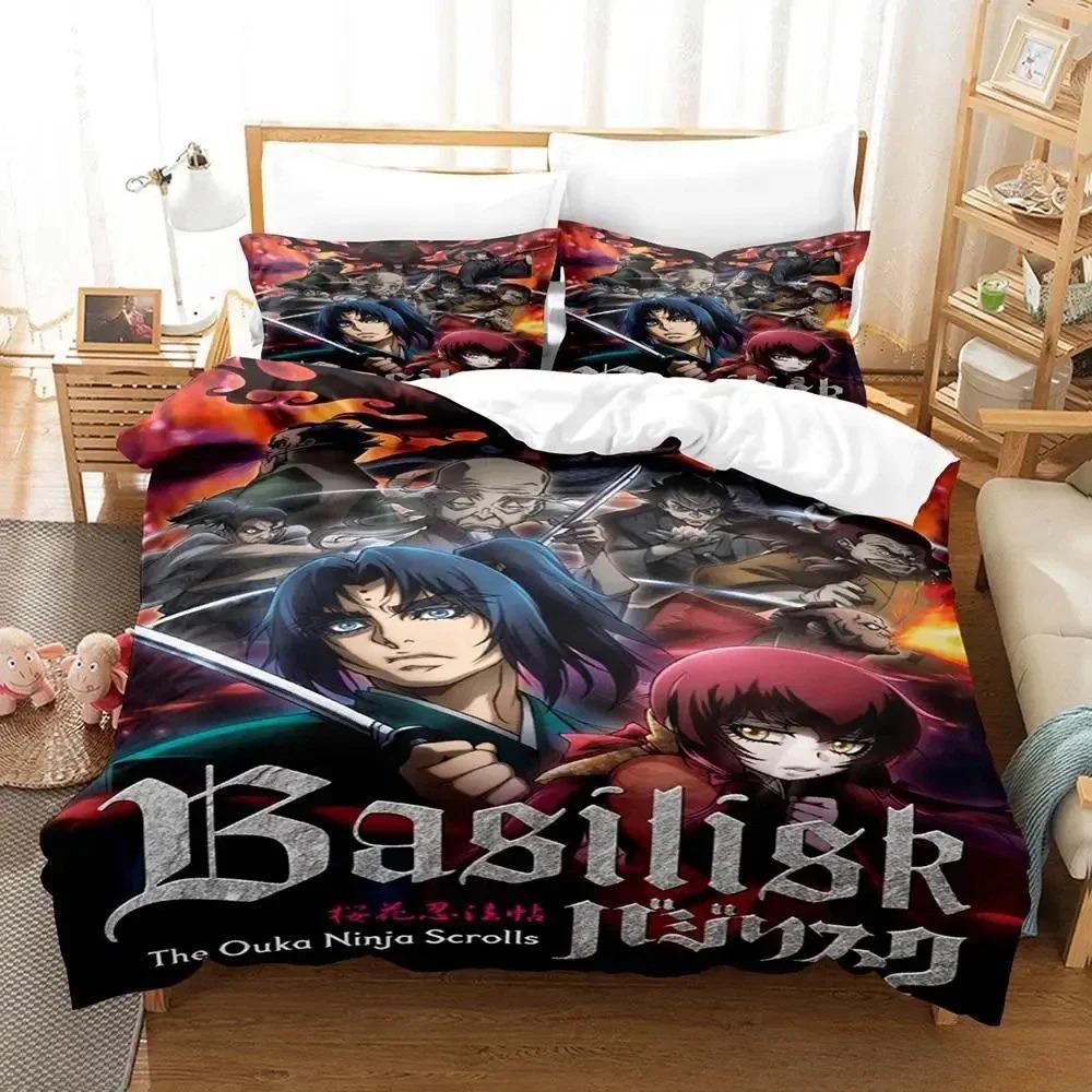 Basilisk Bedding Set Single Twin Full Queen King Size Bed Set Adult Kid Bedroom Duvetcover Sets 3D Print Anime Parure De Lit Bed