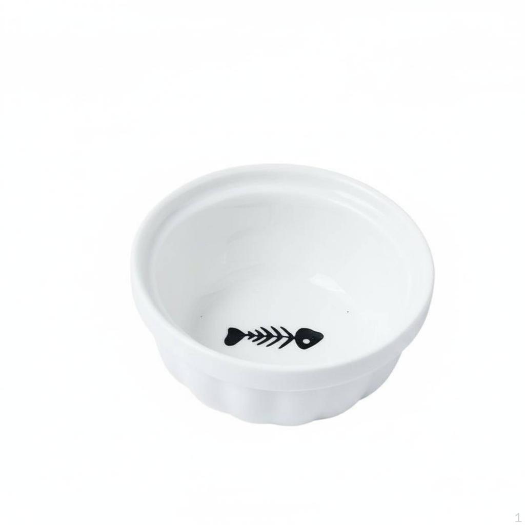 3 Pieces Elevated Cat Bowl Easy To Clean Raised Ceramic Pet Feeder AntiTipping Feeding
