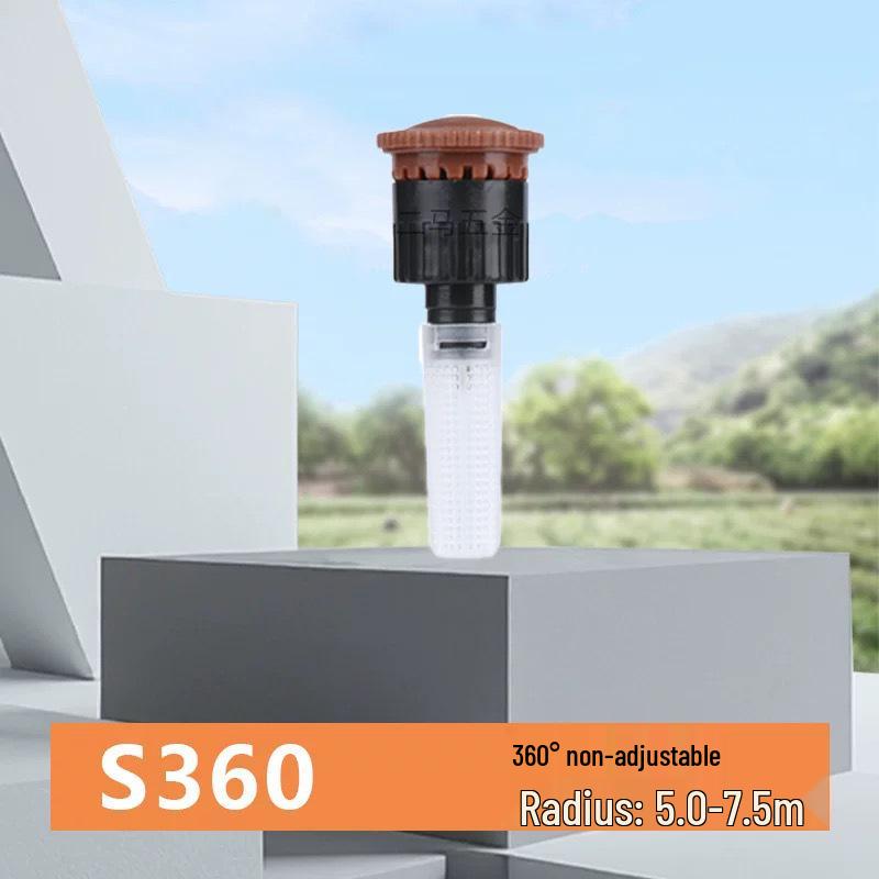 4-Punkt Rasensprenger: Versteckbare Teleskop-Diffusor-Sprühdüse für automatische Gartenbewässerung