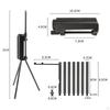 Camping Lanterne Stativ Stang Henger Aluminium Legering Sammenleggbar Lampe Oppheng Lysholder