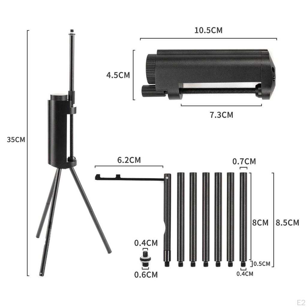 Camping Lanterne Stativ Stang Henger Aluminium Legering Sammenleggbar Lampe Oppheng Lysholder