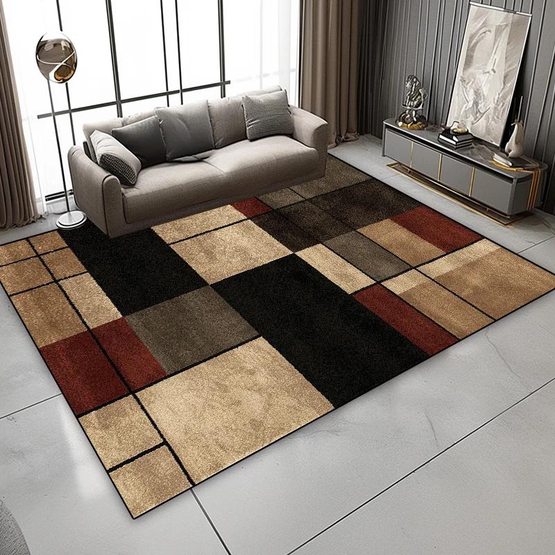 Nordic Abstract Art Luxury Carpets Living Room Geometric Home Decoration Washable Soft Rugs Sofa Area Bedroom Non Slip Floor Mat