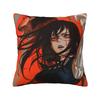 Yoru Chainsaw Man Reze Square Pillow Case Asa Mitaka Cushion Cover Creative Zipper Decor Pillowcover for Sofa 45*45cm
