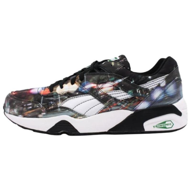 PUMA Trinomic R698 NYC Photoreal Men Low top Breathable Comfort Casual Shoes Black White 359932-01 44