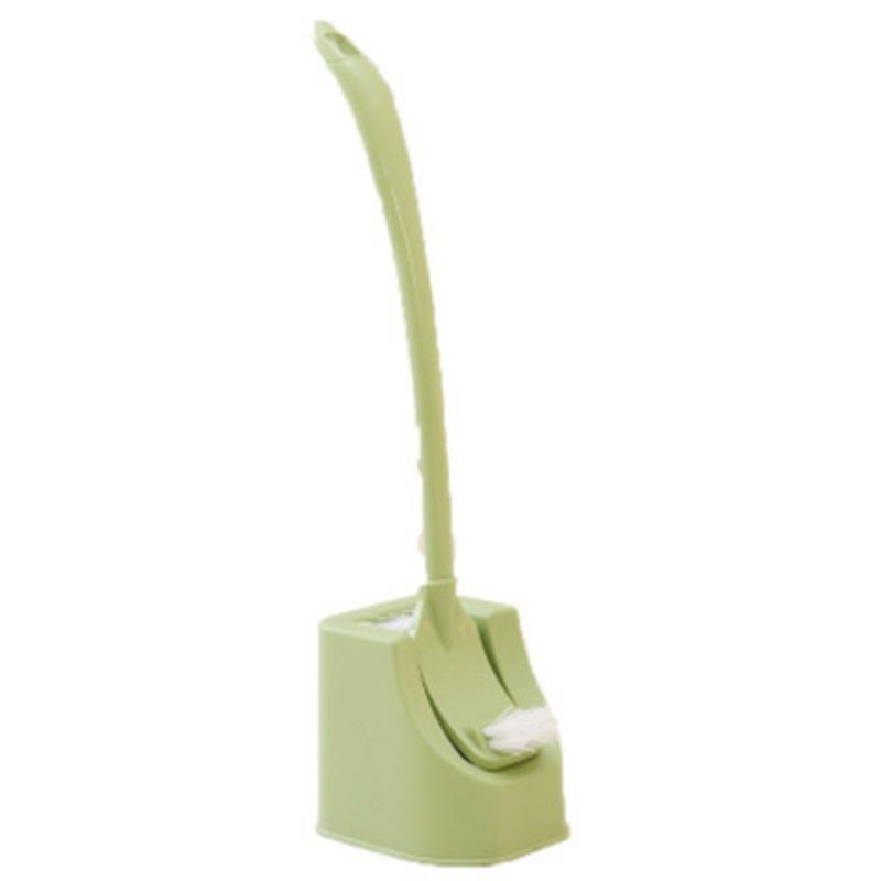 

Двусторонний набор ершиков для туалета, длинная ручка для чистки ванной комнаты, скраб для туалета, дезактивация мертвых зон, мягкая щетка с основанием Toilet brush + base opp bag set светло-зеленый