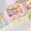 Kawaii Lunch Box With Spoon And Fork For Work School Cute Plastic Picnic Bento Box With Compartment Microwave Food Containers
