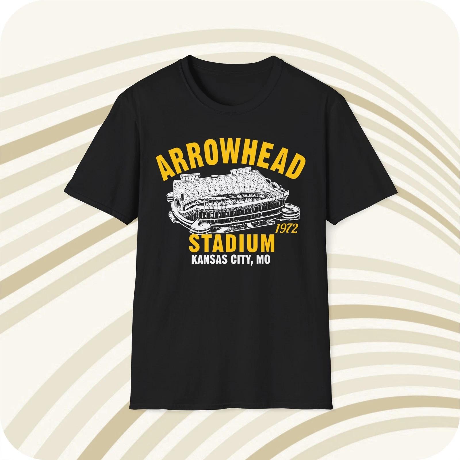 Arrowhead Stadium 1972 Classic Cut Football T shirt - Kansas City Chiefs 3XL