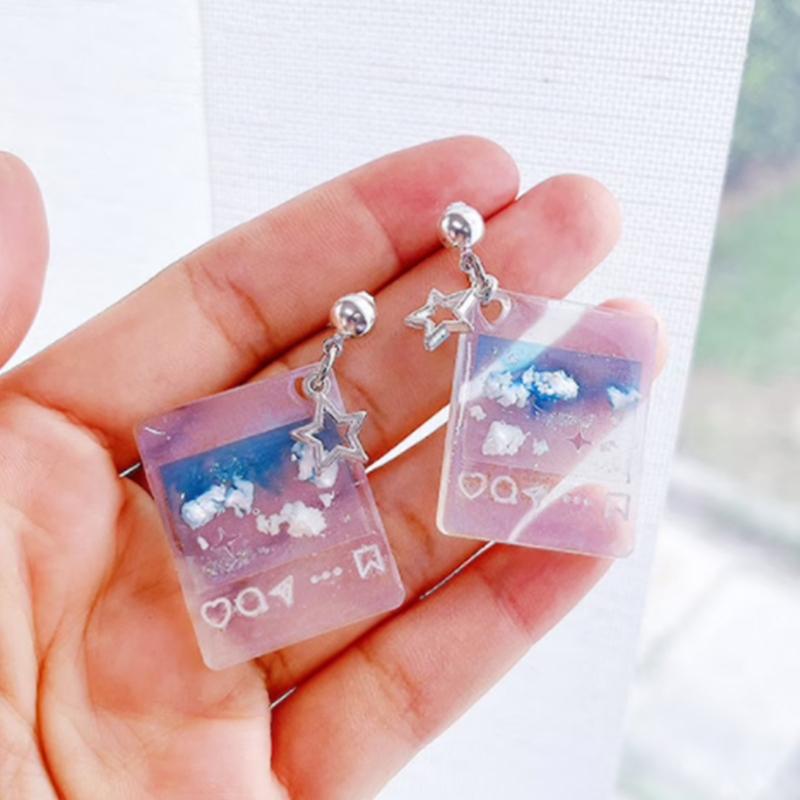 Epoxidové tekuté písky Silikonové formy Tvar přehrávače médií Přívěsek Forma Pryskyřice Forma na přívěsek Ruční výroba