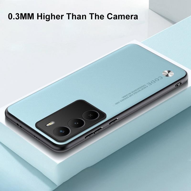 Luxury PU Leather Case For Realme 14X 5G Back Cover Matte Silicone Shockproof Full Protection Phone Case For Realme14X Coque