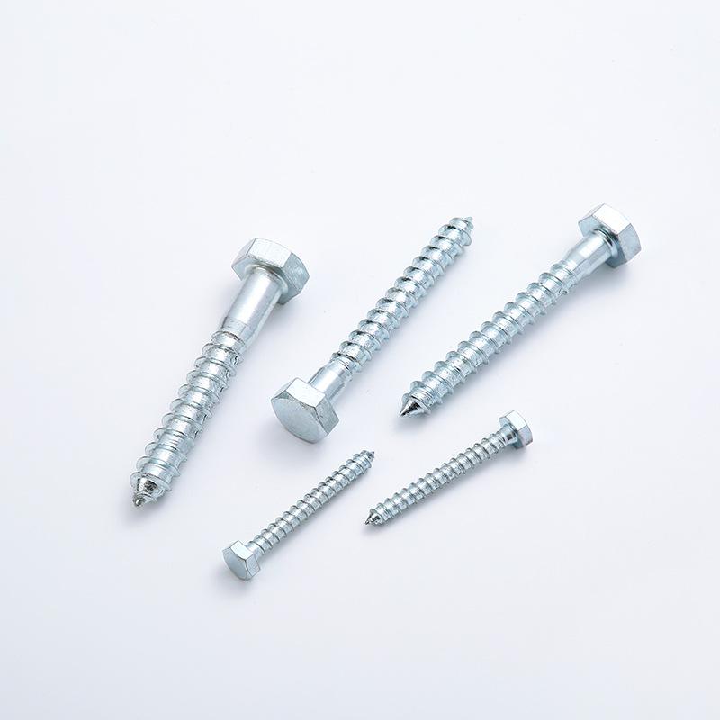 Galvanized Hex DIN571 External Hexagon Wood Self-Tapping Screws
