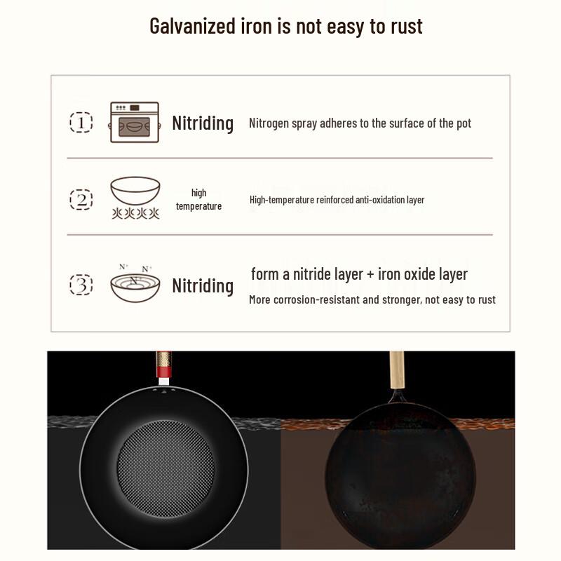 Jinsaozi Fine Iron Non-Stick 3-Piece Cookware Set