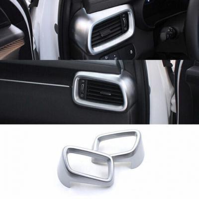 For Kia Sorento 2016- Silver Console Dashboard Side Air Vent Cover Trim 2pcs