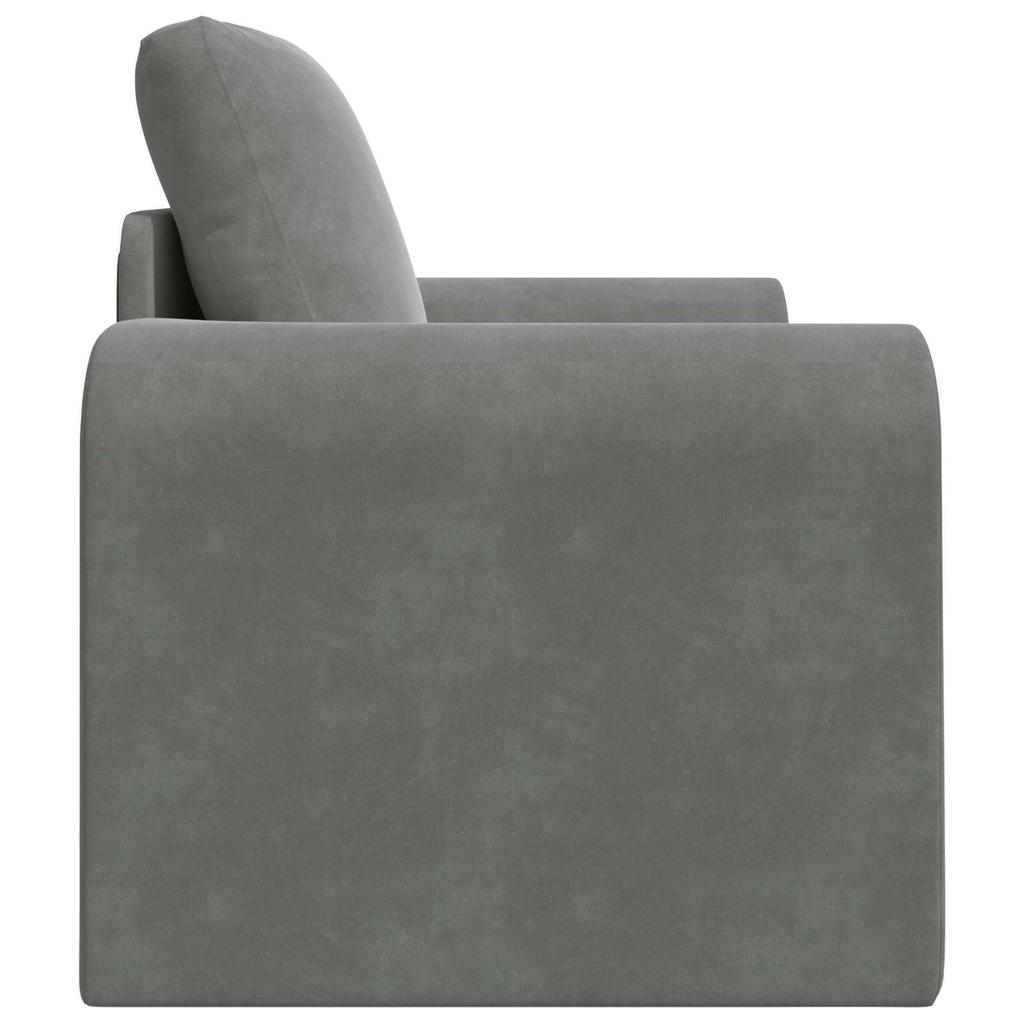Dark Gray Velvet Sofa Bed