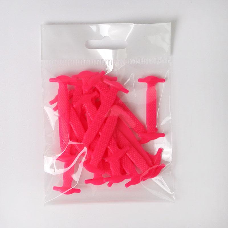 

Silicone world 16/12Pcs Silicone Elastic Shoelaces Kids Adult Unisex Athletic No Tie Shoe Lace All Sneakers Fit Quick Shoe Lace Kids 3.5-6cm 12pcs рожевий червоний колір