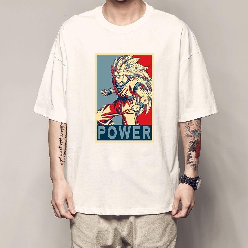 Last Language  Dragon Ball Little Wukong T-shirt Trunks Short-sleeved Dragon Ball Garin Fairy Peach White Clothes