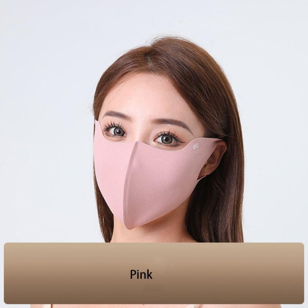 Face Mask Ice Silk Mask Sunscreen Face Scarf Face Gini Mask Elastic Face Cover  Cycling