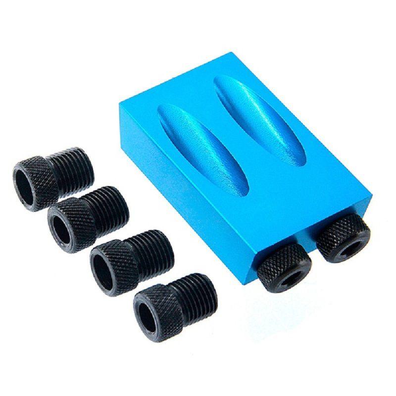 Premium Quality Pocket Hole Jig Kit With Versatile 6/8/10mm Drive Adapters For Seamless Woodworking