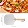 Pizza Spatula Metal Strip Foldable Wooden Handle Nonstick Pizza Spatula for Pizza Oven Pizza Turning Tool Baking Pastry Tool