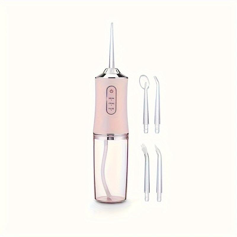 USB charging oral irrigator, 360 ° rotating nozzle - deep cleaning of teeth and gums, interchangeable head, suitable for home an