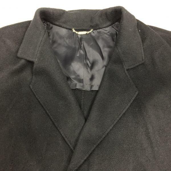 Made In Japan Louvre 100% Cashmere Chester Coat/Outer/Men's F/Black/Long Length(USED)
