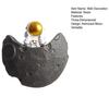 Three Dimensional Wall Decoration Astronaut Moon Resin Craft 3D Space Theme Hanging Ornament Kids Room Decor