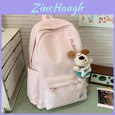Nylon College Style Backpack For Women And Men With Breathable Air Cushion Straps For Travel And School
