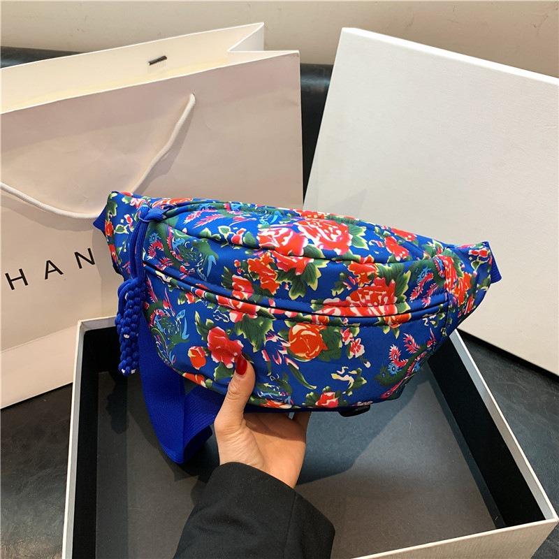 Wind Dahua Guochao Breast Bag Men's and Women's Personality Crossbody Bag Couple Shoulder Bag Small Satchel