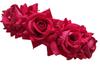LYF5STAR Artificial Bridal Dark Pink Rose Flower Veni Gajra Hair Juda For Women Floral Hair Bun Accessories | Suitable for Traditional Indian Weddin