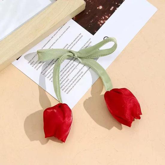 Tulip Strap Hair Tie Accessories Tulip Ribbon Curtain Tieback for DIY Crafts Clothing Hair Bands