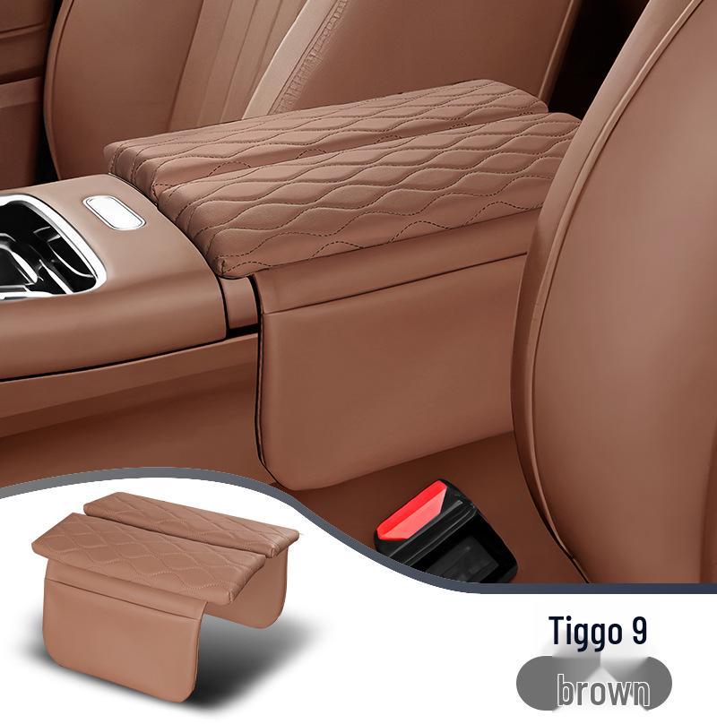 Chery Tiggo 9 Armlehnenbox Schutzabdeckung - Leder Erhöhungspolster für Modell 2026