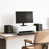 Dual Monitor Stand with Drawers White 50 X 27 X 15 Cm Particleboard