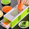 5in1 Creative Vegetable Grater Food Cutter Kitchen Tool Multi-purpose Potato Shredder Four-sided Slicer Grinding Garlic