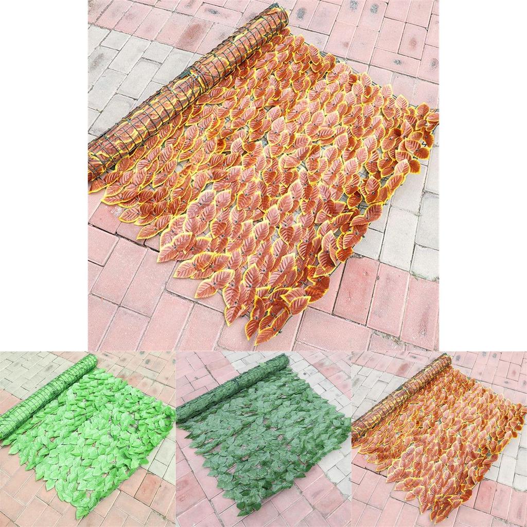 Elegant Uv Fade Protected Artificial Leaf Privacy Screen For Garden Fences