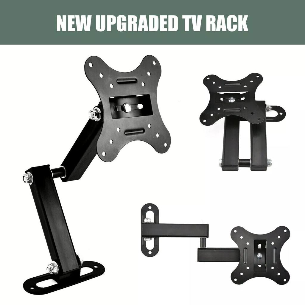 TV Monitor TV Mounts Monitor Wall Mount Bracket Adjustable TV Screen Holder For 14-27 Inch LCD Monitor Motorhome Caravan Camper