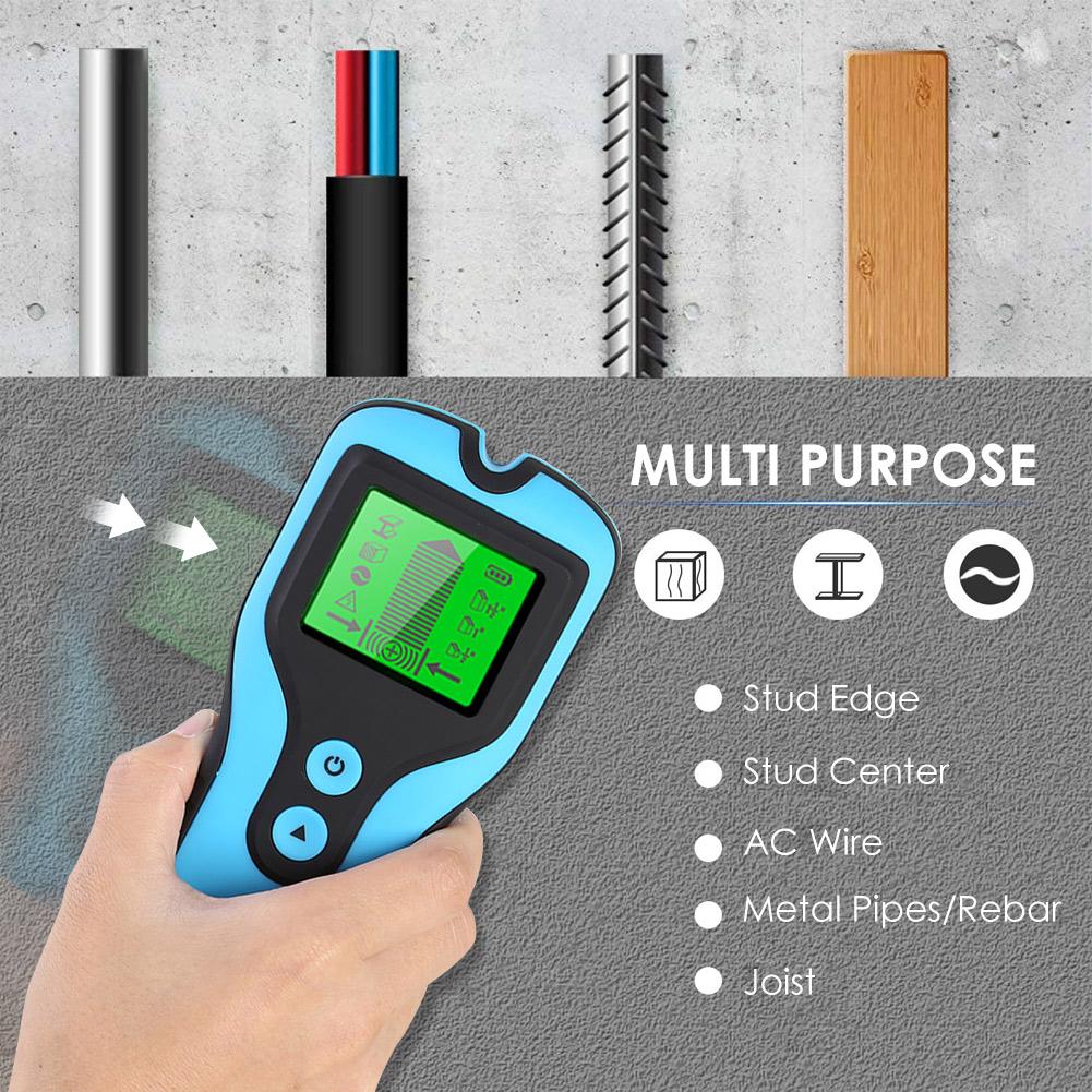 5 in 1 / 3 in 1 Electric Metal Wall Detector LCD Backlight Wall Finder Scanner Handheld Wood AC Wire Cable Metal Detection Meter