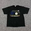 Vintage Y2K Steelers Super Bowl 40 AFC Champions Black Graphic T-Shirt Men's XL Unisex T-Shirt
