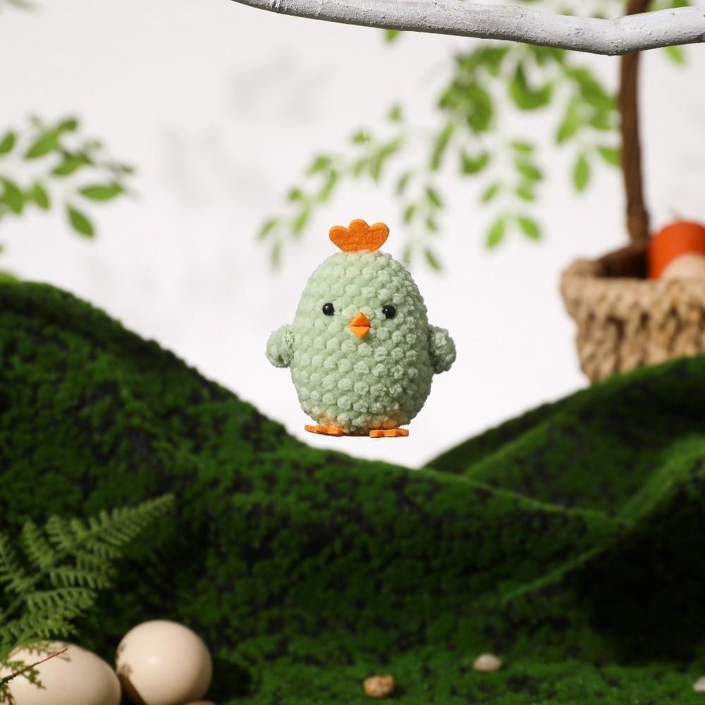 Party Favors Cute Crochet Chick Pendant Handmade Colorful Easter Chick Decoration Funny Chick Desktop Decor